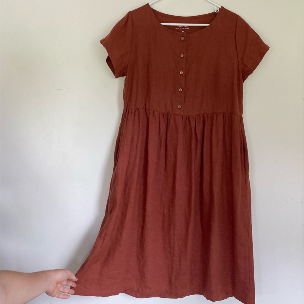 Handmade 100% Linen Dress